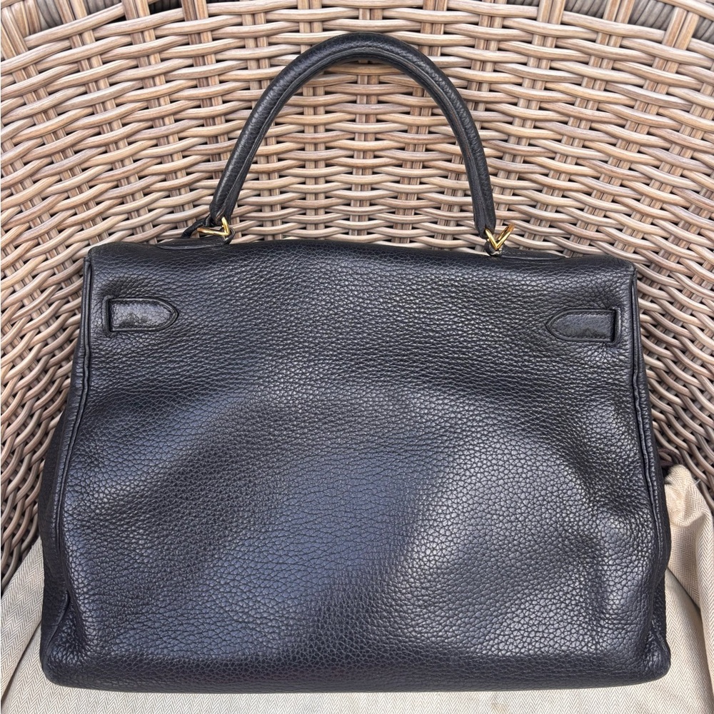 Authentic HERMES KELLY 35 taurillon black leather gold hardware - Picture 2 of 16